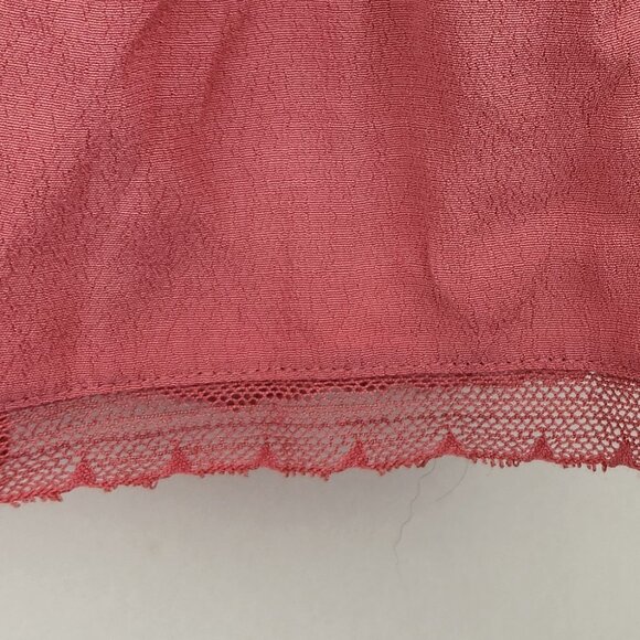 IRO Paris Brone Tie Front Ruffle Top Pink sz FR 40/ US 8 - Picture 10 of 13